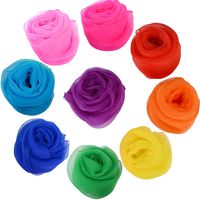 Zhanmai 36 Pieces Square Dance Scarves Juggling Scarf Props Magic Silky Scarves, 24 by 24 Inches (9 Colors)
