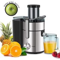 Juicer, Bagotte Upgrade 1000W Juicer Machines, Easy Clean Juice Extractor 3.3" Wide Mouth Centrifugal Juicer for Whole Fruit Vegetable, Juicer Recipe Book & Brush, Anti-drip, Dual-Speed, BPA-Free, Large