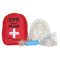 Adult & Infant CPR Mask Combo Kit with 2 Valves, MCR Medical