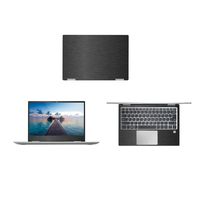 Black Brushed Aluminum skin decal wrap skin case for Lenovo Yoga 720 13 13.3" 2 in 1 Laptop