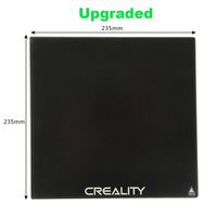 Creality Ender 3 Glass Bed, Upgraded 3D Printer Platform Tempered Glass Plate Build Surface, 235x235x4mm