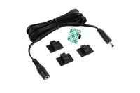 EShine Extension Cable - Male to Female - for LED Under Cabinet Lighting with Wire Clips for Comfortable Installation (6.5ft Cable, Black)