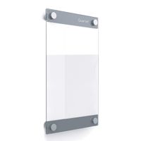 Quartet Glass Whiteboard, Magnetic Dry Erase Board, 11" x 17", with Customizable Templates, White Dry Erase Surface, Infinity (GI1117)