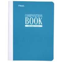 Mead Composition Book/Notebook, Wide Ruled Paper, 70 Sheets, Plastic, Color Selected For You (09362)
