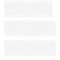 Pasow 100pcs 6-Inch Reusable Fastening Cable Ties Adjustable Wire Management - White