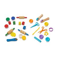 Melissa & Doug Clay Play Activity Set With Sculpting Tools and 8 Tubs of Modeling Dough (Arts & Crafts, 2 Complete Kits, Great Gift for Girls and Boys - Best for 3, 4, and 5 Year Olds)