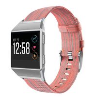 OenFoto Sport Bands Compatible Fitbit Ionic, Adjustable Nylon Wristband Replacement Watch Band Strap Accessory Bracelet for Fitbit Ionic Smart Watch, Large Small