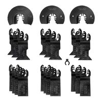 WORKPRO 23-Piece Metal/Wood Oscillating Saw Blades Set for Quick Release Multitool, Blades for Dewalt, Craftsman, Ridgid, Milwaukee, Rockwell, Ryobi and More