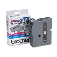 Brother P-Touch TX2511 TX Tape Cartridge for PT-8000, PT-PC, PT-30/35, 1-Inch w, Black on White