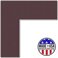 9x34 Bordeaux / Mahogany Custom Mat for Picture Frame with 5x30 opening size (Mat Only, Frame NOT Included)