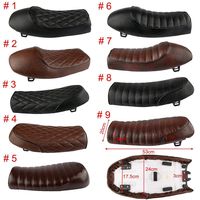 Motorcycle Vintage Cafe Racer Saddle Seat For KZ400 KZ550 K750 Z650 W650 CB100 CB125 CB175 CB200 CB350 CB360 CB400 CB450 CB500 CB550 CB650 CB750 CG125 GN250 CL100 CL125S CL175 CL200 CL350 (3)