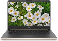 Newest Premium HP 14 Laptop Computer PC, 14 inch HD Micro-Edge Display, Latest 10th Gen Intel Quad-Core i5-1035G4 up to 3.7GHz, 4GB DDR4 128GB SSD, Webcam USB-C HDMI WiFi Bluetooth 4.2 Win 10-Gold