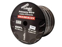 Audiopipe 0 Gauge 100 Feet Black Power Ground Wire Cable Car Audio Amp PW-0