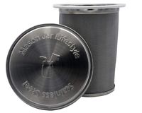 Cold Brew Coffee and Tea Maker Stainless Steel Filter for Mason Jars With Lid and 2 Silicone Seals (No Jar, Pint)