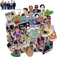 The Office Stickers for Laptops Water Bottle (50-Pack) Aesthetic Waterproof Vinyl Funny Stickers for Computers Hydro Flasks