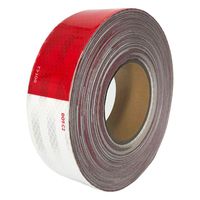 Dot-C2 Red/White Reflective Safety Tape 2 Inch x 150 Feet - for Vehicles,Trailers,Boats,Signs (2 In x 150 Ft)