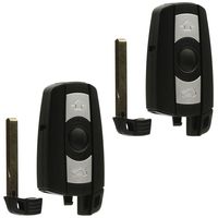 Car Key Fob Keyless Entry Remote fits BMW 3, 5, Series (KR55WK49123, KR55WK49127), Set of 2