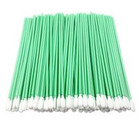100pcs 6.45" Cleanroom Polyester Tip Cleaning Swabs with Flexible Paddle Head Cleaning for Gun, Firearms, PCB, Optical Lens, Camera Sensors, Electronics, Groove Space and Hard-to-Reach Area CK-PS761