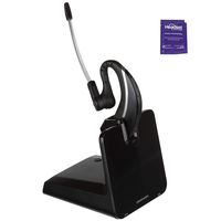 Plantronics CS530 Wireless Headset Bundled with Headset Advisor Wipe (Renewed)