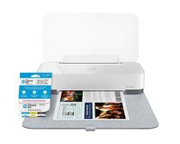 HP Tango X Smart Home Printer with Indigo Linen cover - Designed for your Smartphone with Remote Wireless Printing (3DP64A) with Instant Ink Prepaid Card for 50 100 300 Page per Month Plans (3HZ65AN)