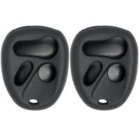 Keyless2Go New Silicone Cover Protective Case for 4 Button Remote Key Fob with FCC KOBLEAR1XT ABO1502T - Black (2 Pack)