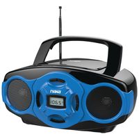 NAXA Electronics Portable MP3/CD Boombox and USB Player (Blue)