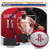 Rawlings NBA Player Mini Basketball Indoor Hoop Set - Includes Hoop with Door Clip & Softee Basketball - Office or Kids Size - James Harden