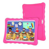 Tablet 10 inch,LAMZIEN Kids Tablet,Android 8.1 Quad-Core 1.8Ghz 2GB RAM 32GB Storage 1280x800 IPS Display 3G Dual-SIM Kids Software Pre-Installed,Pink