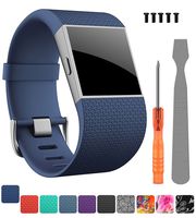 CreateGreat Compatible Fitbit Surge Replacement for Band Strap for Fitbit Surge Watch Fitness Tracker Original Wrist Band Accessories Small&Large