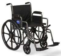Basic Wheelchair with 20"Wx16"D Seat, Elevating Legrests