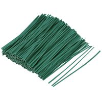 uxcell Metallic Twist Ties 100mmx2mm Plastic Green Cable Cord Ties 500pcs