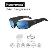 Waterproof Video Sunglasses, 1080P HD Outdoor Sports Camera with 32GB Memory & Polarized Lenses