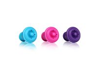 Vacu Vin Wine Saver Vacuum Stoppers Set of 3- Blue/Pink/Purple