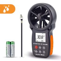 BTMETER Digital Anemometer Barometer Handheld, for Wind Speed Temperature Wind Chill Tester w/Humidity, Altitude, Barometric Pressure Meter for Climbing Drone HVAC CFM BT-100WM