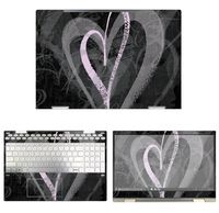 decalrus - Protective Decal Heart Skin Sticker for HP Envy X360 15M-CN0011DX (15.6" Screen) case Cover wrap HPenvyX360_15M-141
