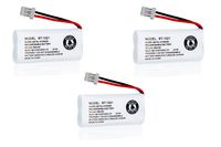 JustGreatDealz Battery BT-1021 BT1021 BBTG0798001 for Uniden Cordless Handset Telephones (3-Pack)