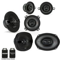 Kicker for Dodge Ram 2002-2011 Speaker Bundle - 2017 Model KS 6x9 Speakers, KS 5.25" Speakers & KS 3.5" Speakers.