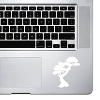 StickAny Palm Series Bonsai Tree Sticker for MacBook Pro, Chromebook, and Laptops (White)