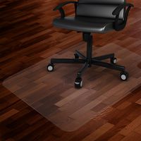 Azadx Office/Home Desk Chair Mat PVC Dull Polish Chairmat Protection Floor Mat 36" X 48" for Hard Floors,Multi-Purpose Hard Floor Protector,Transparent (36" X 48" with Lip)
