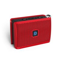 DOSS Genie Portable Bluetooth Speaker with Clean Sound, 33ft Bluetooth Range, Built-in Mic, Ultra-Portable Design, Wireless Speaker Compatible for Home, Outdoors, Travel - Red