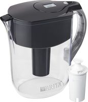 Brita Grand Pitcher with 1 Filter, Large 10 Cup, Black