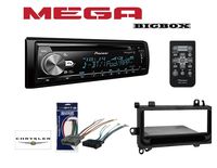 PIONEER DEH-S6000BS SINGLE DIN BLUETOOTH HD RADIO CD AM/FM CAR STEREO RECEIVER W/Metra 99-6000 Single DIN Installation Kit for Select 1974-2004 Vehicles W/Wiring Harness
