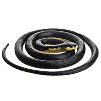 DE Realistic Rubber Black Mamba Snake Toy Garden Props 52 Inch Long