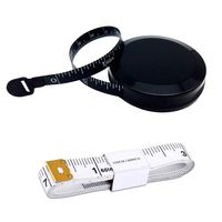 2 Packs Tape Measure for Body Measuring Tape for Cloth Measuring Tape for Sewing Tailor Fabric Measurements Tape (Black)