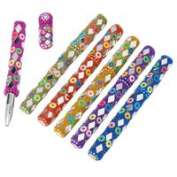 Sitara Collections SC935 Refillable Beaded and Mirrored Writing Pens, Set of 6