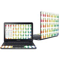 Mightyskins Skin Compatible with Samsung Chromebook 3 11.6" - Rainbow Pineapples | Protective, Durable, and Unique Vinyl Decal Wrap Cover | Easy to Apply, Remove, and Change Styles | Made in The USA