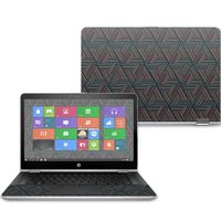Mightyskins Skin Compatible with Hp Pavilion X360 14" (2017) - Triangle Stripes | Protective, Durable, and Unique Vinyl Decal Wrap Cover | Easy to Apply, Remove, and Change Styles | Made in The USA