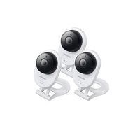 Samsung SNH-E6413BMR SmartCam HD WiFi IP Camera with 16GB microSD Card, Bundle Triple Pack (Renewed)