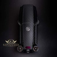 SopiGuard Black Carbon Fiber Vinyl Sticker Skin for DJI Mavic 2 Pro/Zoom