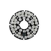 HonYan 2PCS 48 LEDs 5mm 850nm IR Infrared Board Round Plate 90 Degrees